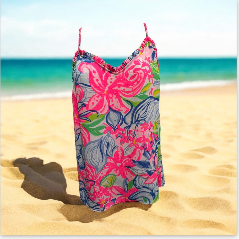 Lilly Pulitzer size M ruffle dusk tank Havana top